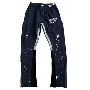 GALLERY DEPT. Painted Flare Sweatpants Navy Blue Size Medium NWT Artistic
